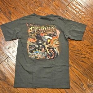 NWOT 2010 71st Annual Sturgis Black Hills Rally T-Shirt, Dk. Olive - Size Medium